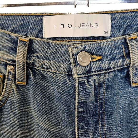 IRO Womens Freya Cropped Flare Jeans Size 24 - Picture 3 of 9